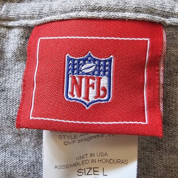 NFL Pittsburgh Steelers Short Sleeve Gray Super Bowl 40 XL Men's Size Large - Picture 10 of 11